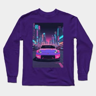 80's Anime Style JDM Car Long Sleeve T-Shirt